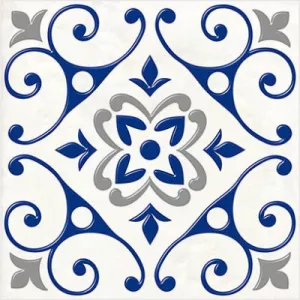 Декор Нефрит-Керамика Сиди-Бу-Саид серый 04-01-1-14-03-65-1000-2 20х20 см