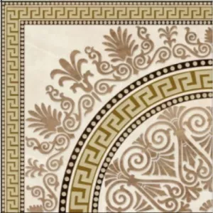Декор Golden Tile Meander розетка бежевый 40*40 см