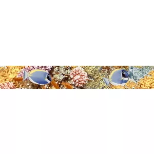 Бордюр НЗКМ Alba Reef лазурный 4,5х30 см