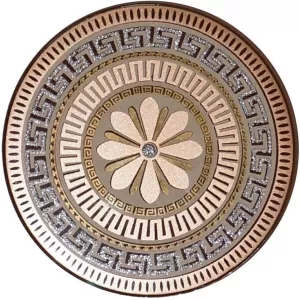 Декор Керами стеклянный Эфес бежевый под сабину 8х8