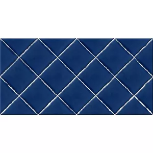 Плитка облицовочная рельефная Alma Ceramica Salvia синий 24,9*50 см