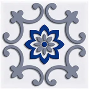 Декор Нефрит-Керамика Сиди-Бу-Саид серый 04-01-1-02-03-06-1001-4 9.9*9.9